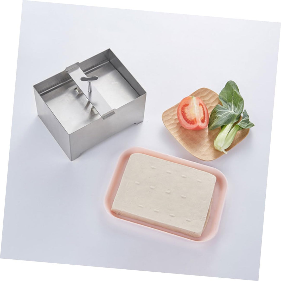 Angoily Edelstahl Tofu Pressform Gross Wiederverwendbare Tofu Presse mit Glatter Oberfläche Praktisc