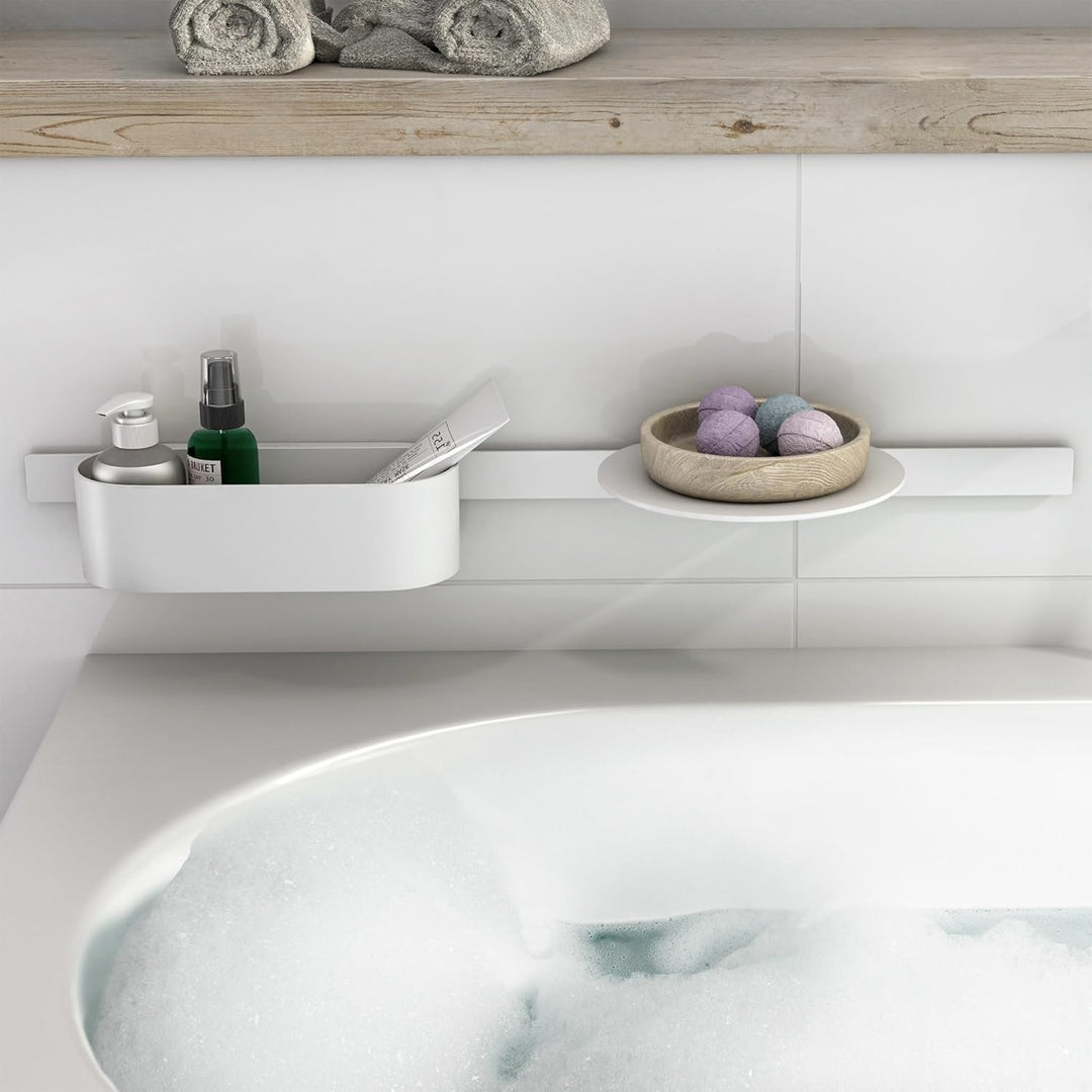 hansgrohe WallStrois - Ablagekorb, Duschablage, Duschkorb ohne bohren, Badezimmer Zubehör, Bad Acces