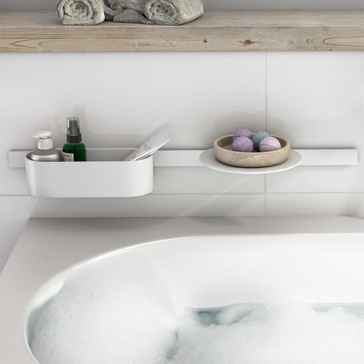 hansgrohe WallStrois - Ablagekorb, Duschablage, Duschkorb ohne bohren, Badezimmer Zubehör, Bad Acces