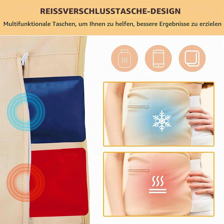 Rizinusöl Packung, 6 Stück Castor Oil Pack Wrap, Wiederverwendbare Castor Oil Pack Kit, Rizinusöl-Pa