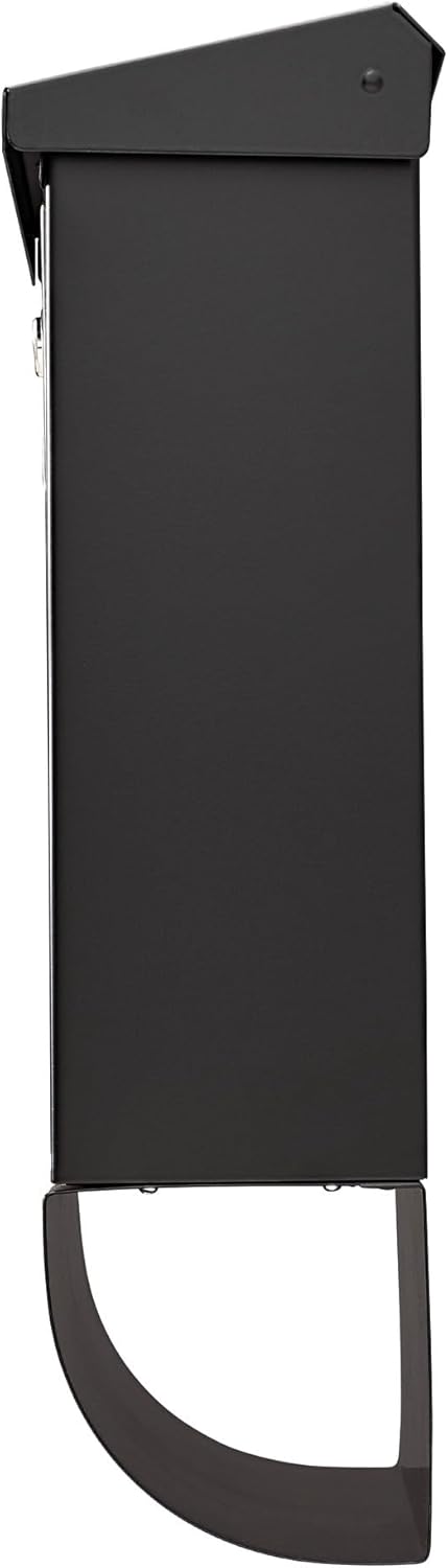 Burg Wächter Briefkasten, Schwarz, 420 x 377 x 115 (HxBxT) Schwarz Briefkasten-Set, Schwarz Briefkas
