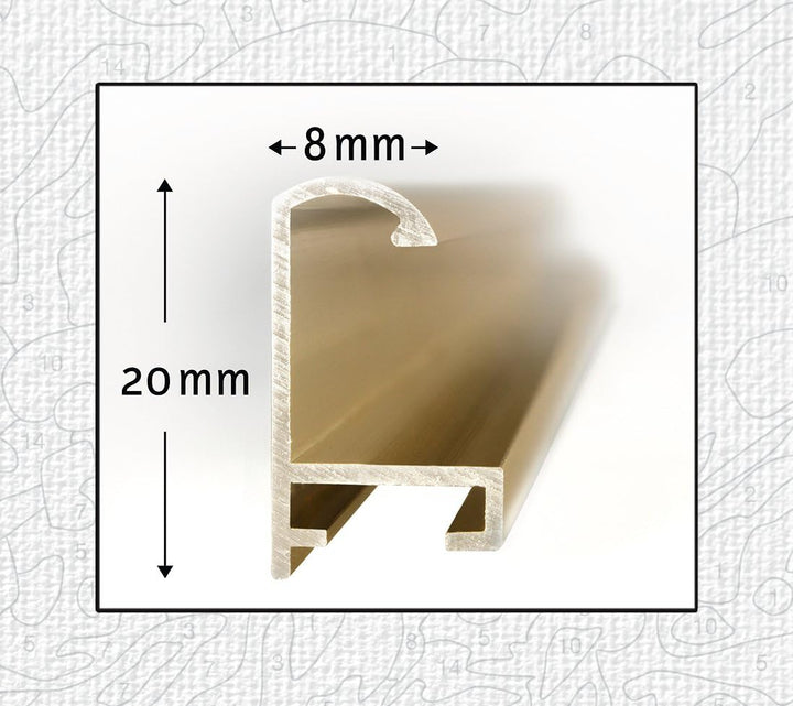 Schipper 605150706 Malen nach Zahlen, Alurahmen Triptychon 120 x 40 cm, goldglänzend ohne Glas für I