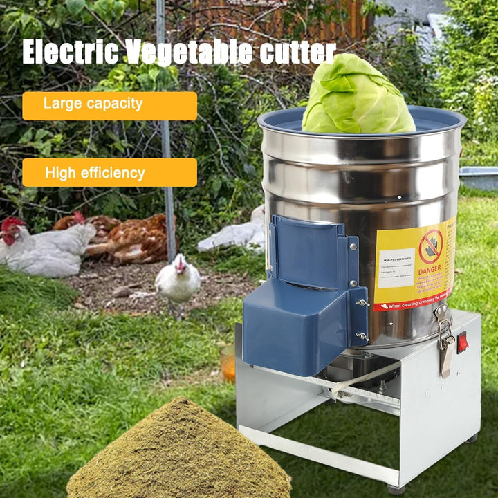 550W 220V Gemüseschneider Futterhäcksler Grünfutterschneider Edelstahl