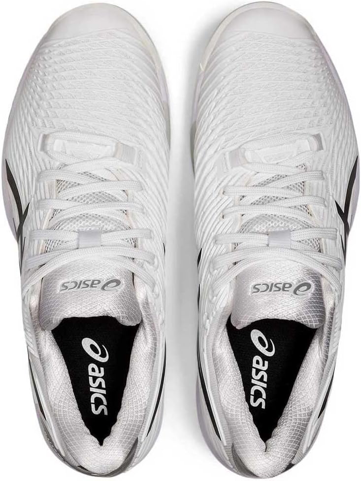 ASICS Solution Speed FF 2 Clay Tennisschuh für Schnelle Plätze für Männer Schwarz Hellblau 39 EU Whi