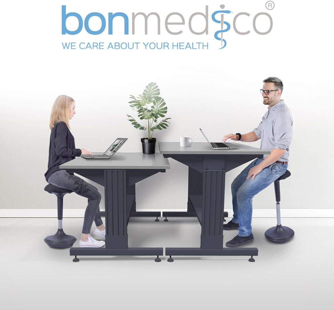 bonmedico Sitzhocker Bürostuhl ergonomisch, Höhenverstellbar | Schreibtischstuhl Alternative für Sch