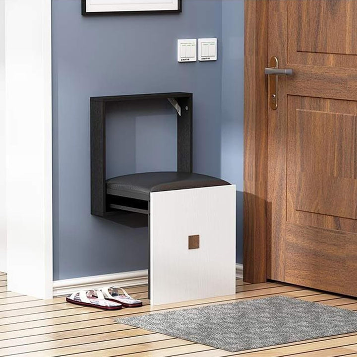 UIILO Faltbarer Wandhocker Wandmontierter 7 cm Ultradünner Klappstuhl Geeignet für Eingangsbereiche