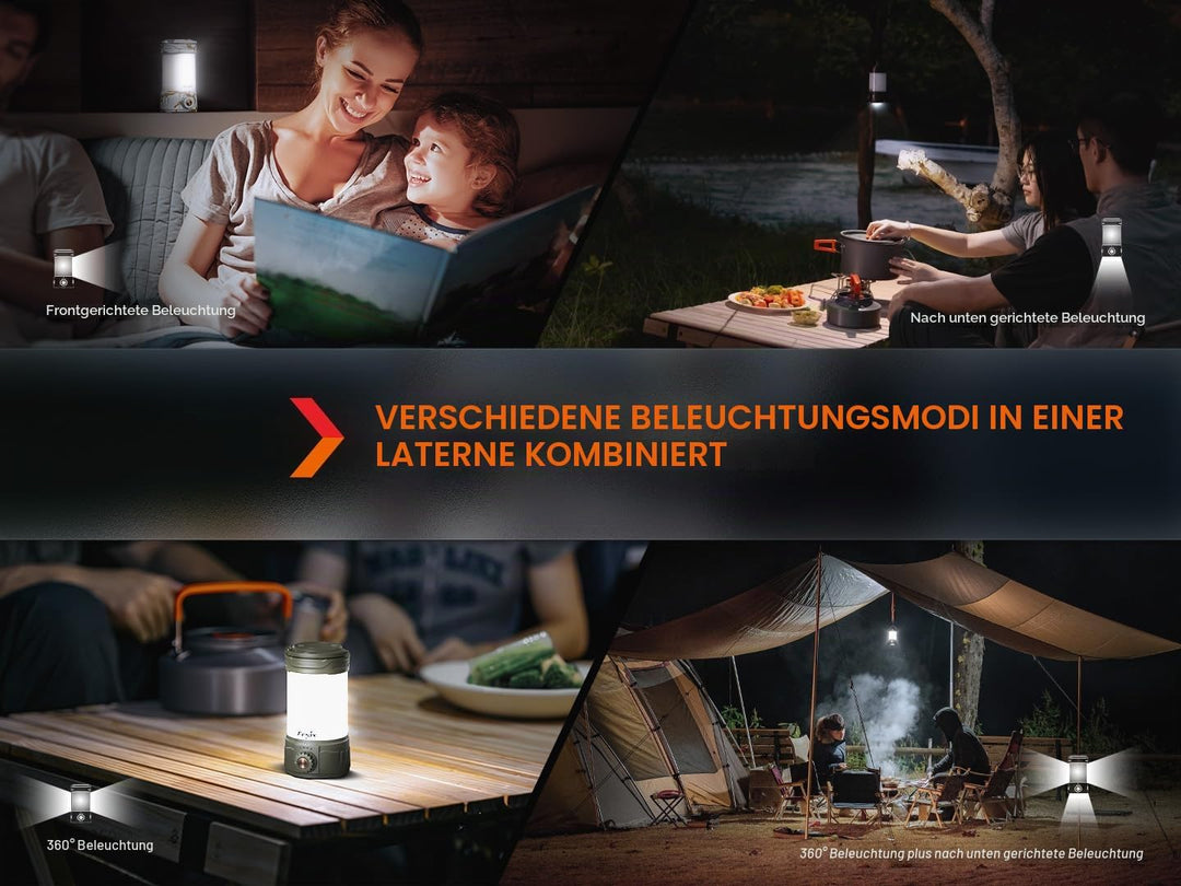 FENIX CL26R Pro LED Campingleuchte mit USB Anschluss White Marble