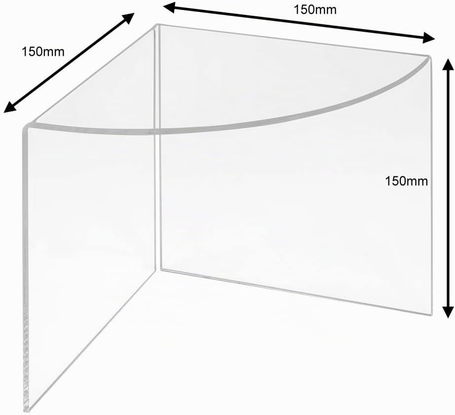 4er Set Dekopodeste in 50, 100, 150 und 200mm Höhe, aus glasklarem Acrylglas/Warenpodest/Warenträger