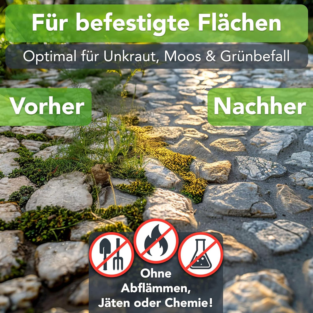 LAAKFELD Unkrautbürste für Freischneider & Motorsense Zubehör inkl. 32 PA 66 Nylonfäden - Schonende