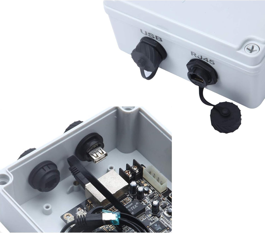 RJ45 wasserdichter Stecker, Buchse auf Buchse, Panelmontage, 8P8C, CAT 6, CAT 5, CAT 5E, M20 IP67 Et