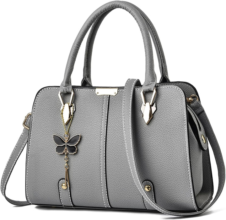 FANDARE Damen Handtasche Tote Beutel PU-Leder Umhängetaschen Schultertasche Wasserdicht Henkeltasche