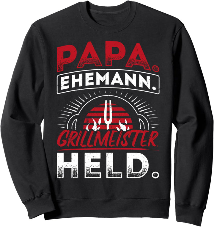 Ehemann Vatertag Grillmeister Papa Sweatshirt