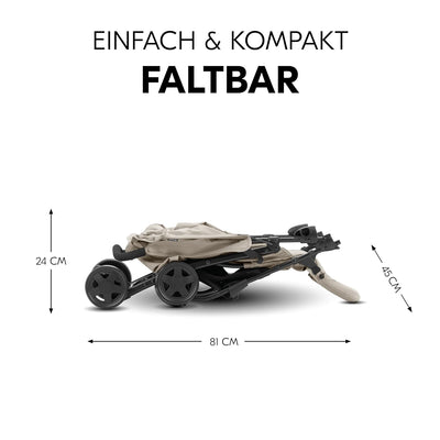 hauck Buggy Sport, Ultra Leicht - nur 5,9 kg, für Kinder bis 15 kg, Klein Zusammenklappbar, Reisebug