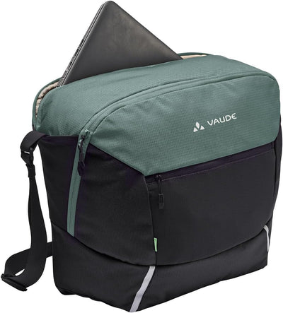 VAUDE Cycle Messenger L - Messengertasche zum Radfahren mit 20 Liter Volumen - inkl. Regenhülle und