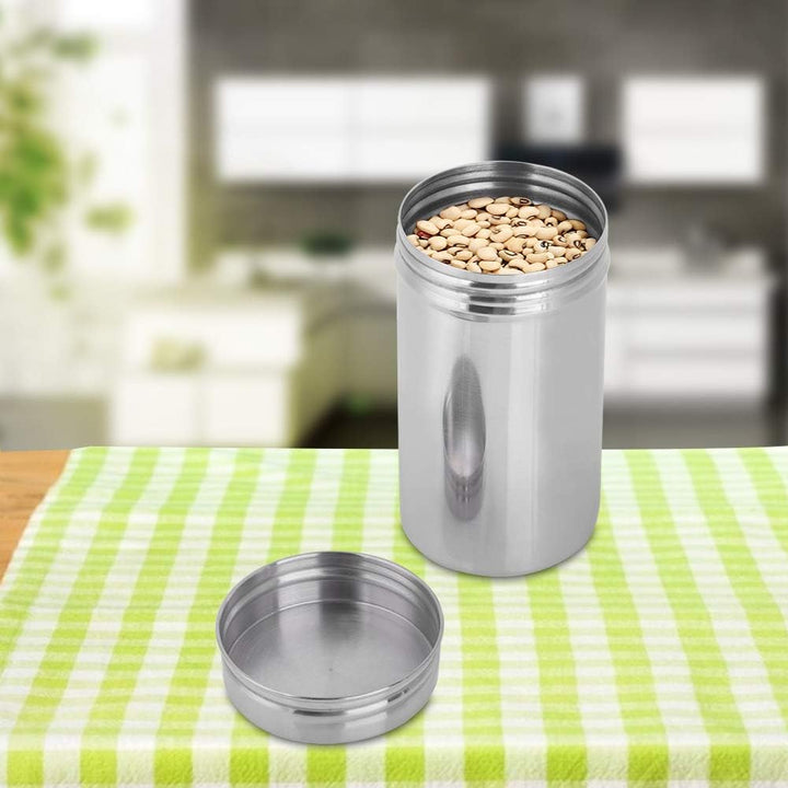 Kaffeedose aus Edelstahl Espressodose Teedose Edelstahldose mit Innendeckel für Kaffeepulver und Kaf