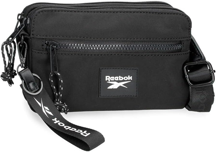 Reebok Damen Elsie Gepäck- Kuriertasche Bandolera Plana Schwarz, Bandolera Plana Schwarz