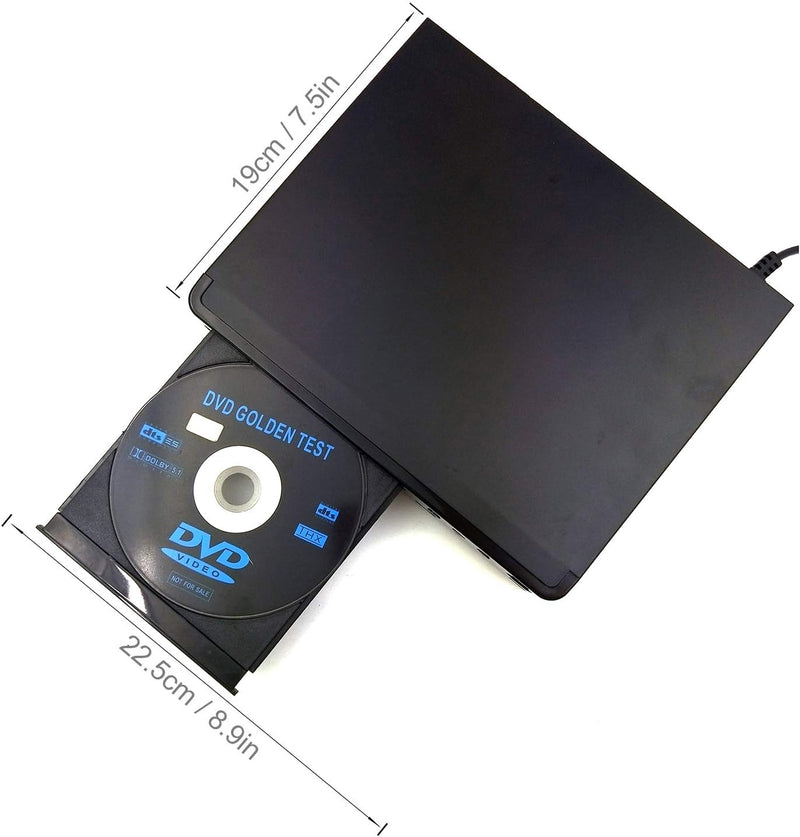 LP-099 DVD Player for TV, Region-Free CD Player with HDMI Connection (1080p Upscaling), AV Output, U