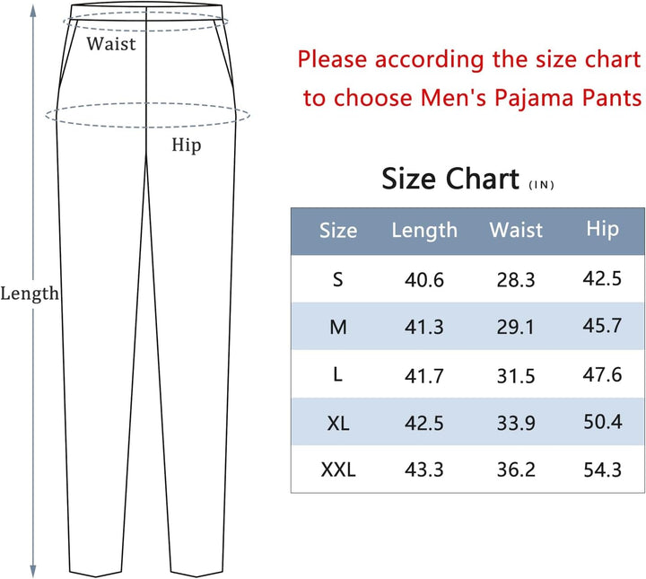 STMAHER 2er Pack Herren Schlafanzughose Baumwolle Pyjamahose Herren Lang Pyjamahose Karierte Nachtwä