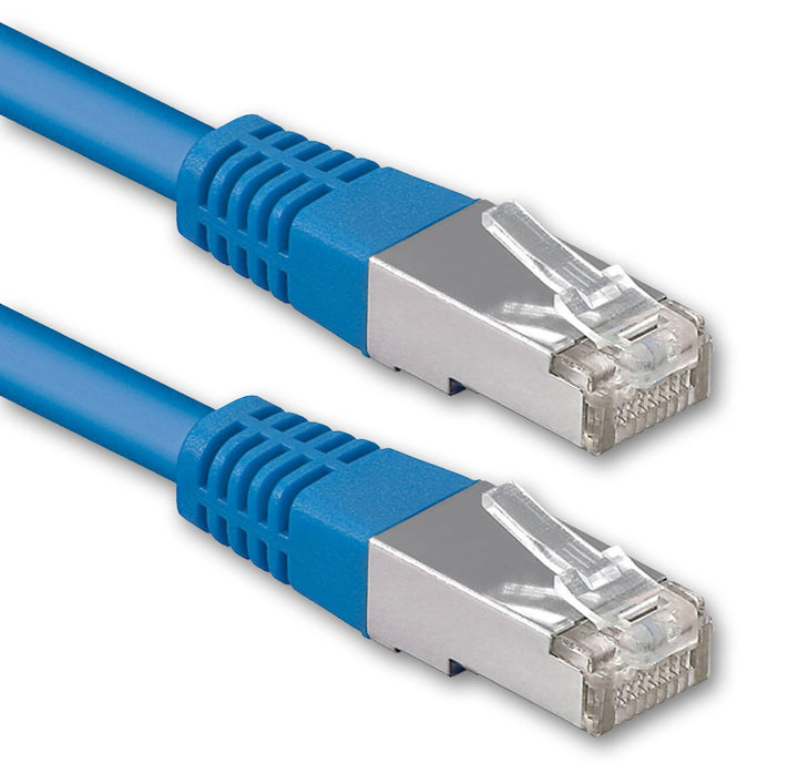 30m blau - 1 Stück Cat.6 Patchkabel Netzwerkkabel CAT6 S-FTP Gigabit LAN PIMF CAT 6 Kupfer CU Haloge
