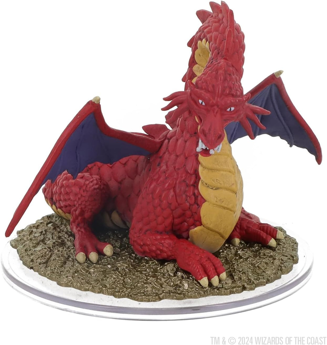 WizKids D&D Icons of The Realms: 50th Anniversary - Classic Red Dragon Boxed Miniature | Dungeons an