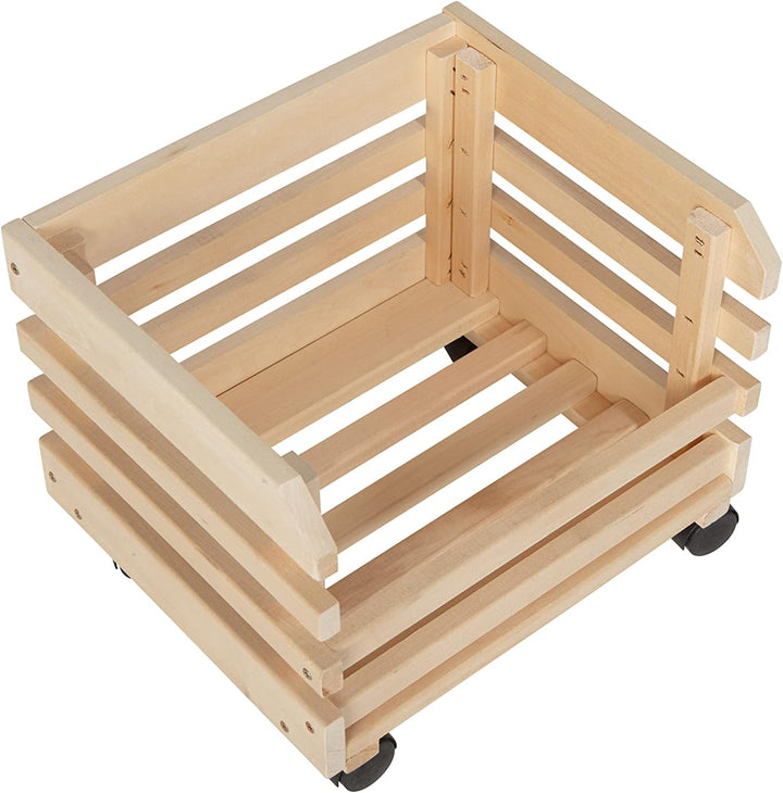 Inter Link - Holzkiste - Stapelkiste massivholz – Aufbewahrungskiste, Für Obst, Gemüse, Wein, Garten