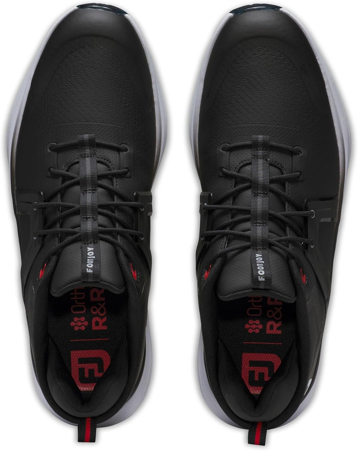 Footjoy Herren Hyperflex Golfschuhe 44 EU Schwarz Weiss Rot, 44 EU Schwarz Wei&#xDF; Rot