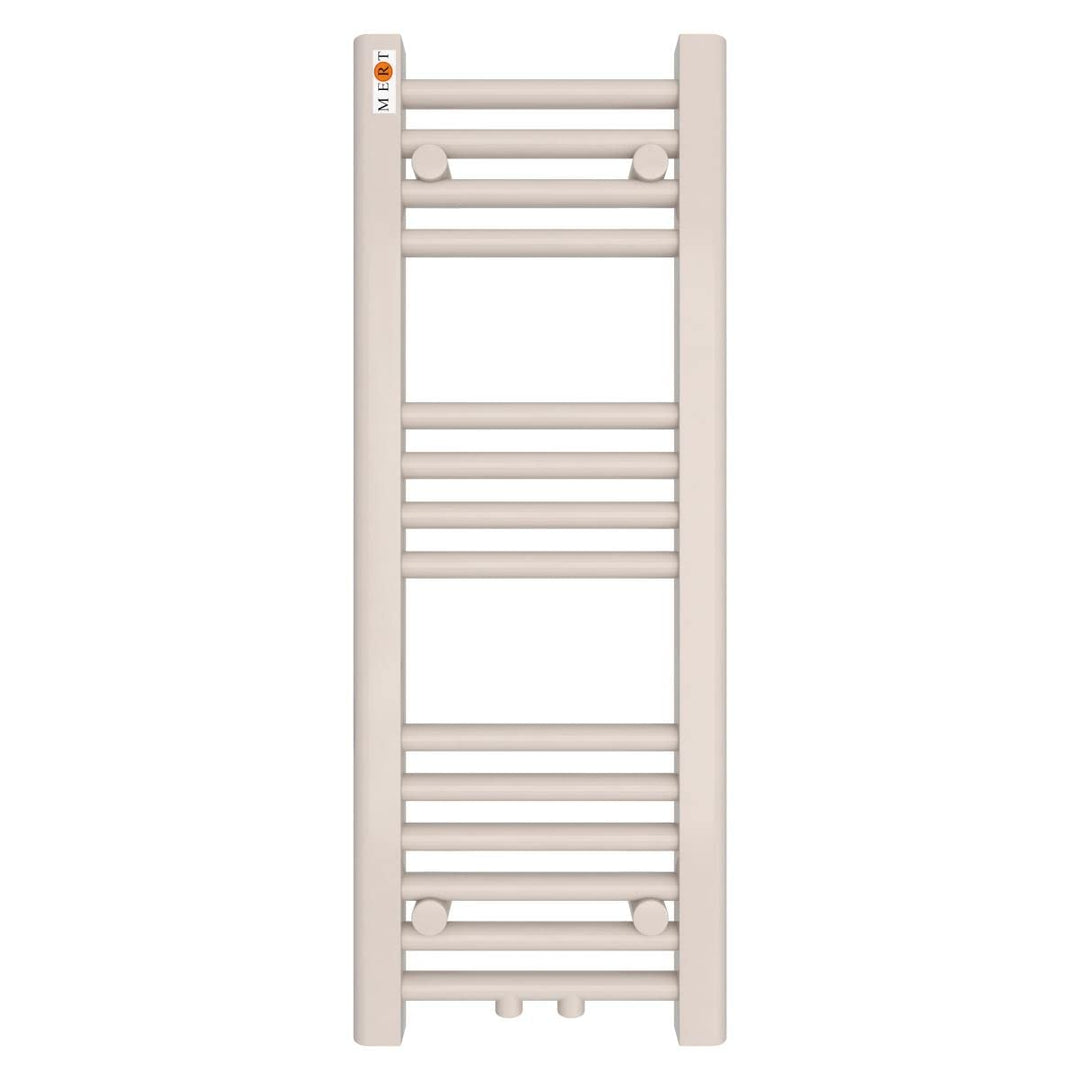 MERT Comfort Badheizkörper 400x1000mm Mittelanschluss Pulverbeschichtet Verkehrsweiss RAL9016 geboge