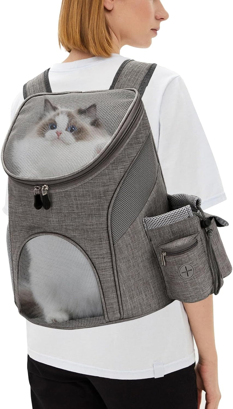 PETCUTE Hunderucksack Katzenrucksack,Rucksack für kleine Hunde Haustiertragetasche Taschen mit Abneh