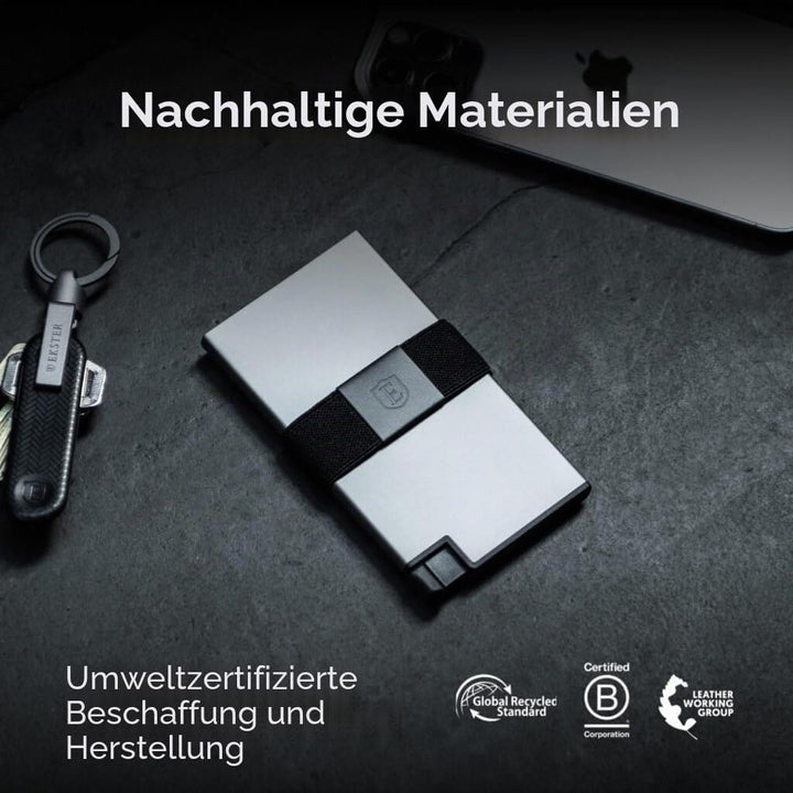 Ekster Kartenhalter aus Aluminium | RFID-Geldbörse für Männer und Frauen | schlanke und minimalistis