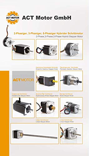 DE-SHIP FREE 1PC 23HS2442B Nema23 Schrittmotor 112mm 425oz-in 4.2A round double Shaft Φ8mm Bipolar 1