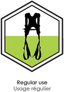 Kratos Safety Zweipunkt Auffanggurt mit fix integrierter Arbeitsweste, mehrere Taschen, PSA, EN361