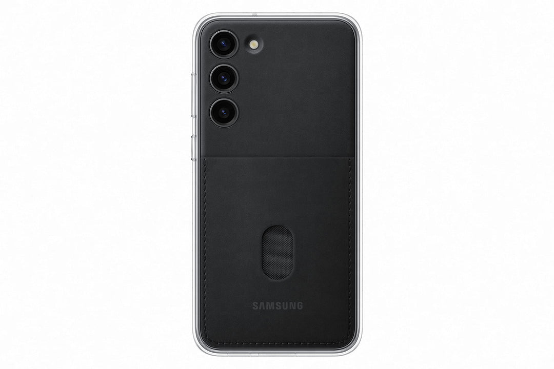 Samsung Frame Smartphone Case EF-MS916 für Galaxy S23+, Handy-Hülle, Durchsichtig, Kratzfest, Rahmen