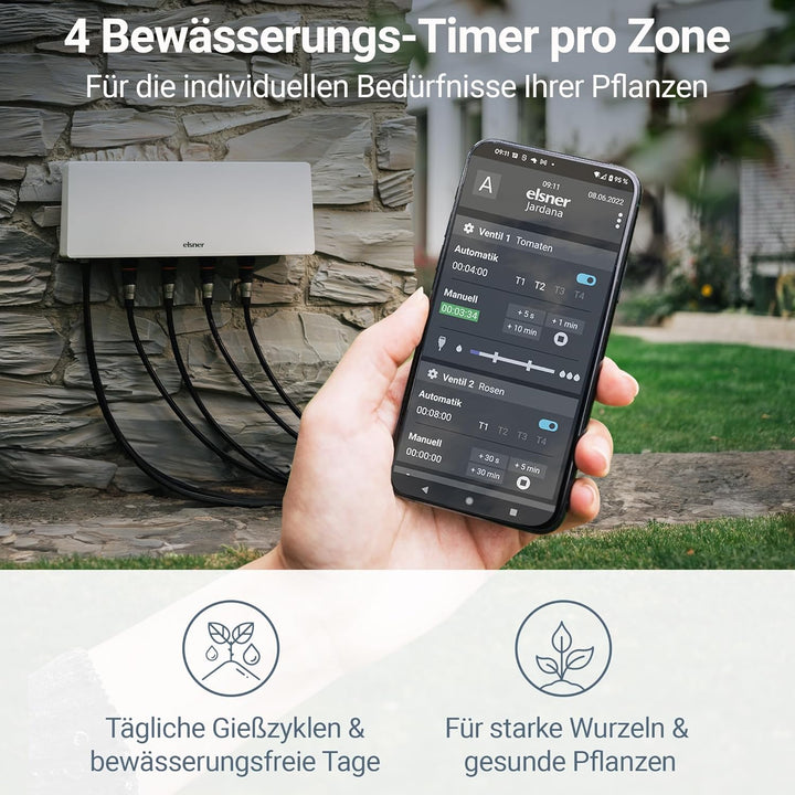 Bewässerungscomputer Jardana / Bewässerungscomputer 4 Ausgänge für automatisches Bewässerungssystem