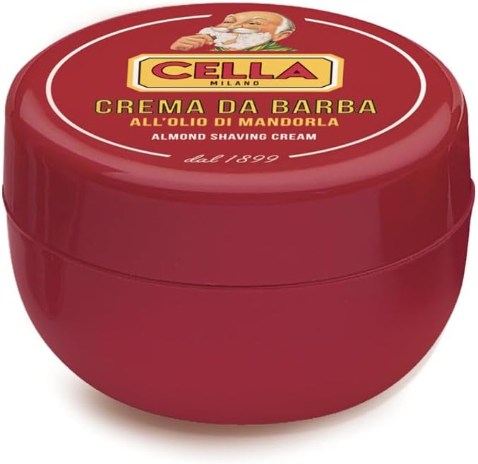 CELLA Shaving Kit, Shaving Cream, Aftershave Lotion, Shaving Brush, 1er Pack(1 x 1 kg)
