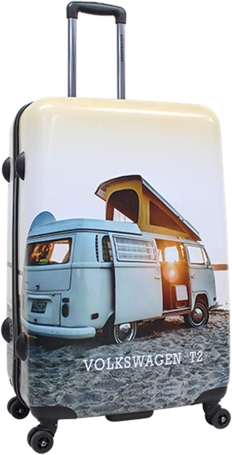 Bowatex Print Bulli T2 Camper Bus Reise Koffer Trolley 4 Rollen 67 cm medium
