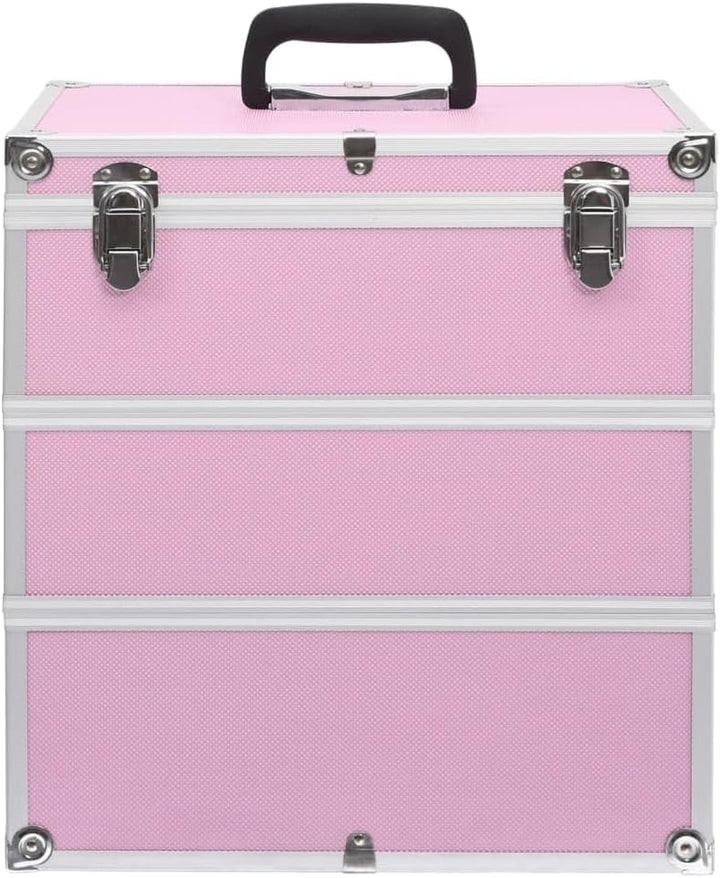vidaXL Kosmetikkoffer 37x24x40cm Schminkkoffer Schmuckkoffer mehrere Auswahl Pink, Pink