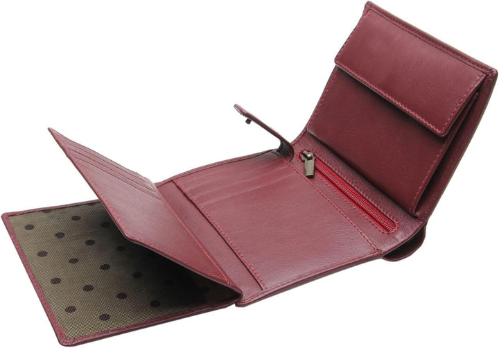 Esquire Peru Geldbörse RFID Leder 9,5 cm Einheitsgrösse Rot, Einheitsgrösse Rot
