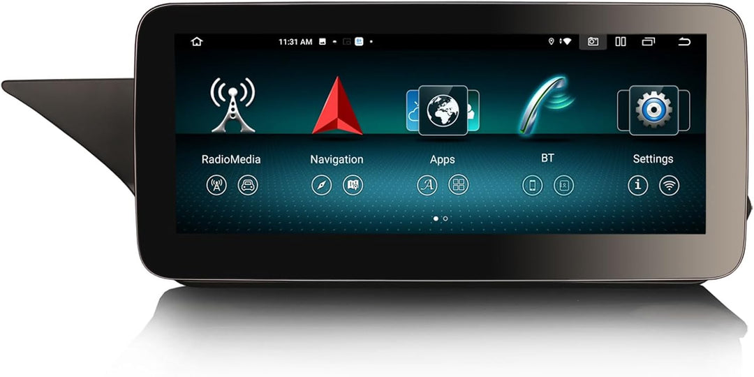 Erisin 10.25 Zoll 4GB+64GB Android 12 Autoradio Bluetooth mit GPS Navigation für Mercedes Benz E-Kla