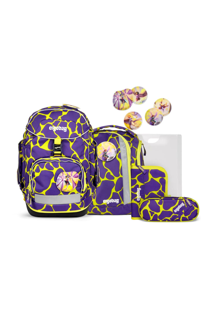 ergobag Pack Set ergonomischer Schulrucksack flexibel 6-teilig Set 1. Klasse Grundschule für Mädchen