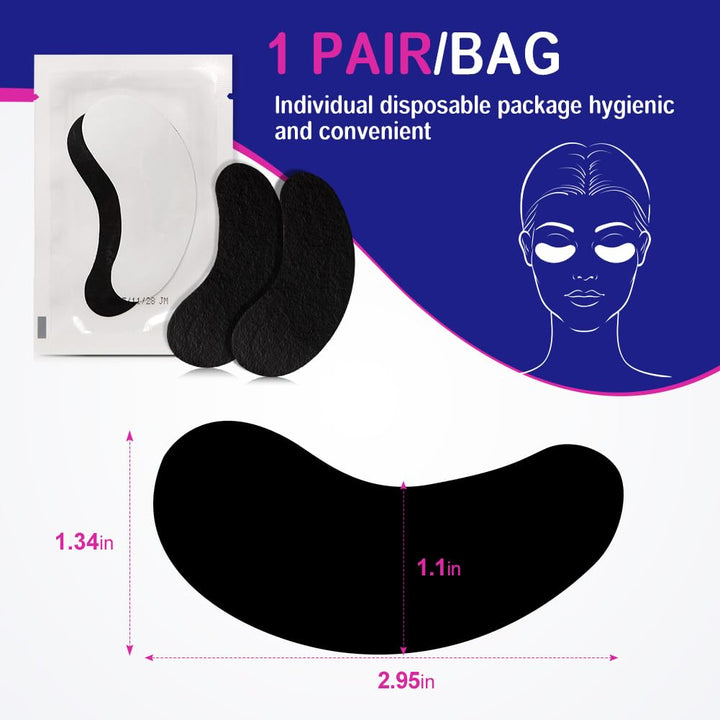 Lunamoon 100Paar Augenpads für Wimpernverlängerung Wimpern Pads Wimpernverlängerung Pad Wimpernlifti