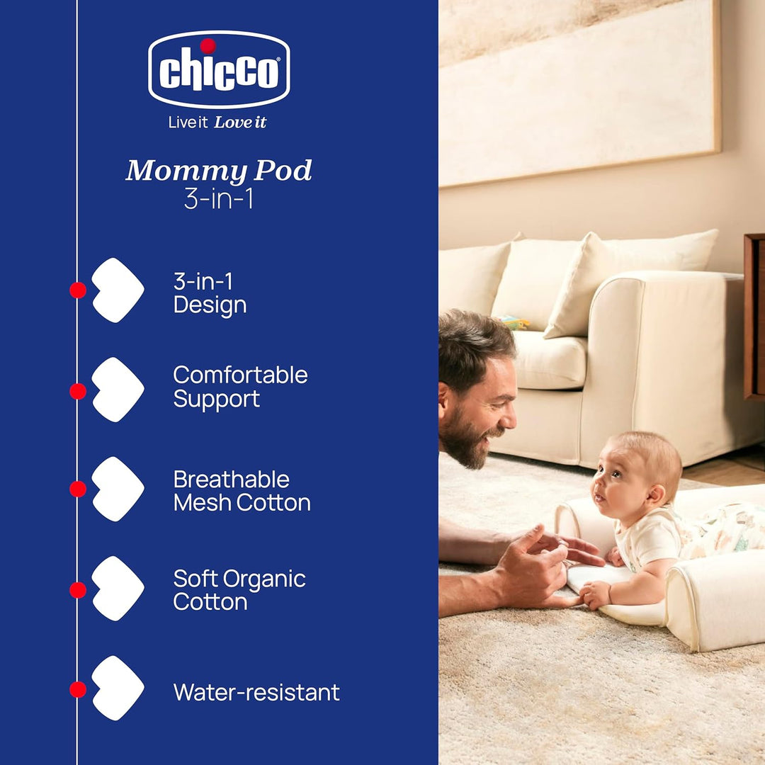 Chicco Mommy Pod 3in1, Babynestchen Kuschelnest Neugeborene, 81 cm x 49 cm, Baby-Nestchen, 0-3 Monat