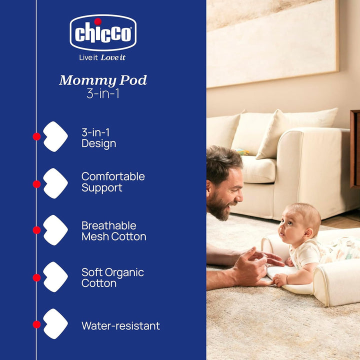 Chicco Mommy Pod 3in1, Babynestchen Kuschelnest Neugeborene, 81 cm x 49 cm, Baby-Nestchen, 0-3 Monat