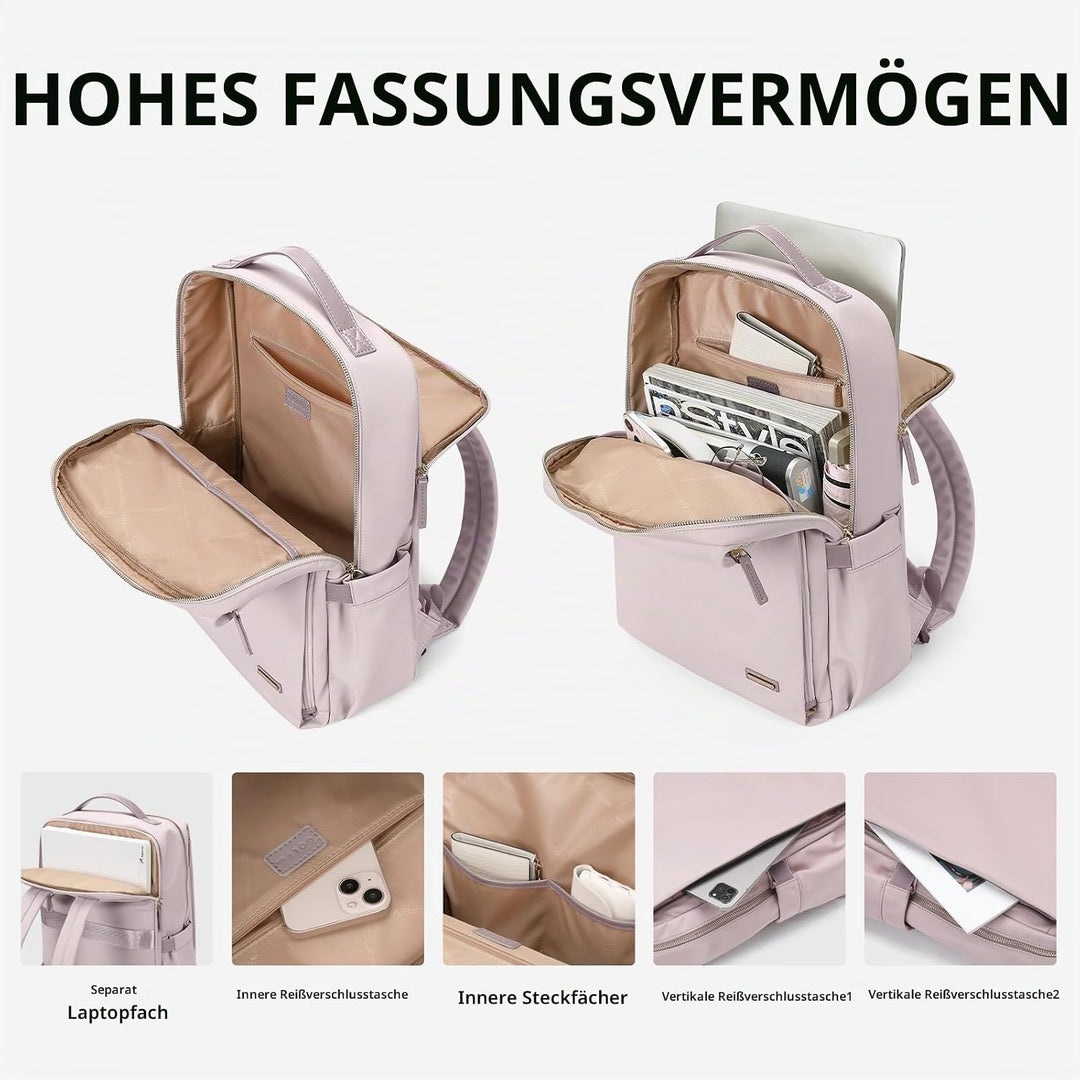 Stilvoller Laptop Rucksack für Damen von Fluggesellschaften zugelassen, Perfekt für die Arbeit das C