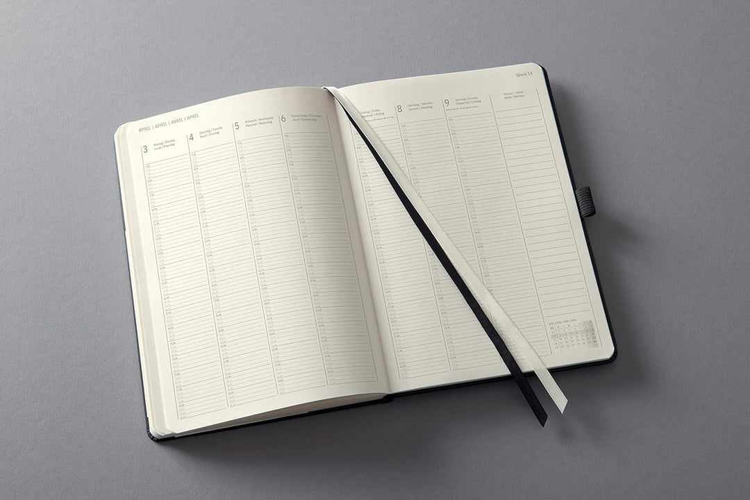 SIGEL C2318 Planungsbuch Terminplaner Wochenkalender 2023 - extra gross - A4+ - 1 Woche = 2 Seiten,