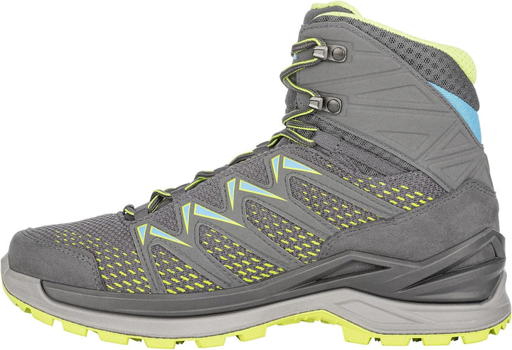 LOWA Stiefel mittel Innox PRO GTX MID 42 EU Graphit Limone, 42 EU Graphit Limone