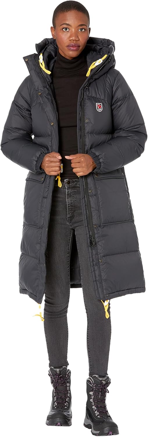 Fjallraven Damen Expedition Long Down Parka W Jacket XXS Schwarz, XXS Schwarz