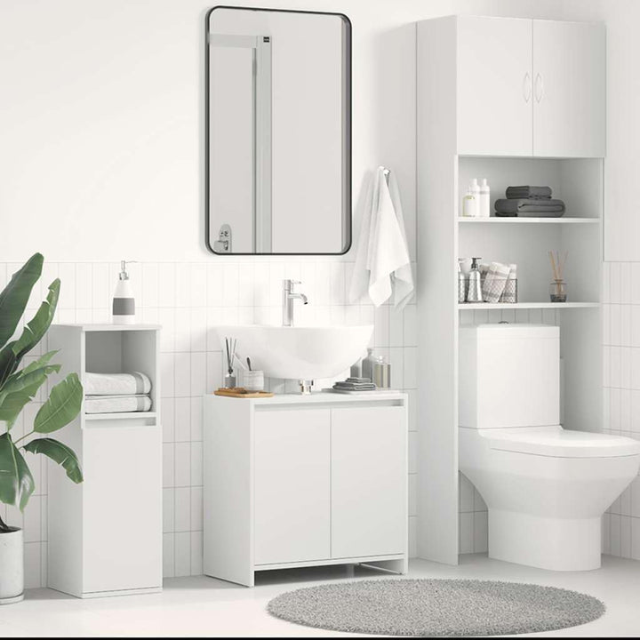 vidaXL Badezimmerschrank Waschbeckenunterschrank Waschtischunterschrank Badschrank Kommode Badmöbel