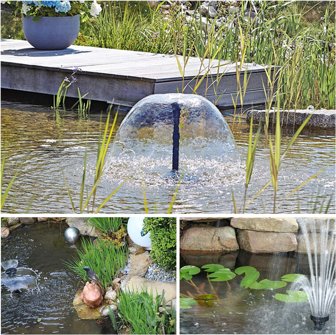 YAOBLUESEA 4 in 1 Teichpumpe Springbrunnenpumpe mit Filter UV-Klärer,Wasserspielpumpe Bachlaufpumpe,