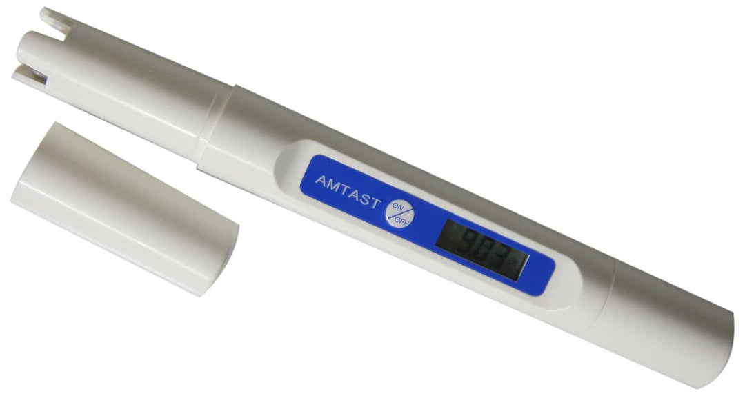 AMTAST PH-Tester ohne Kalibrierungsstift, PH-Messgerät mit Temperaturfunktion, Flüssigkeitstest für