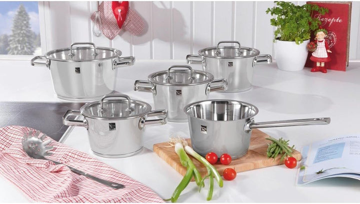 Rohe Conia Culinaria-Set, 5-tlg.: Fleischtopf Durchmesser: 16cm, 18cm, 20cm, 24cm, Stieltopf Durchme